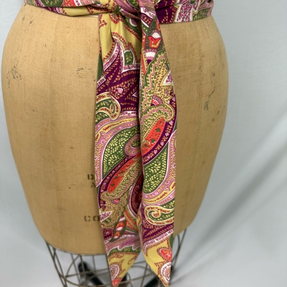 Scarf Belts Set of 4 Black, Floral, Blue, Paisley - Picture 7 of 15